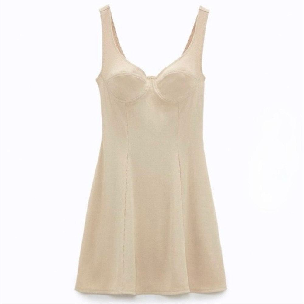ZARA NWT ribbed mini dress M
